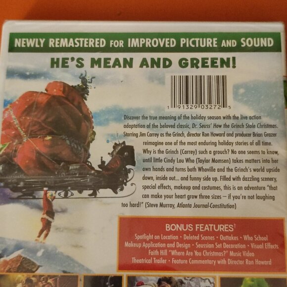 Dr Seus How the Grinch Stole the Christmas DVD + Digital HD Grinchmas Edition - Picture 3 of 6
